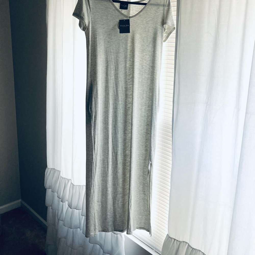 Gray Tshirt Maxi Dress - Picture 3 of 3